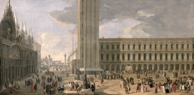 Vista de la Piazza San Marco, Venecia, c.1726 de Luca Carlevaris
